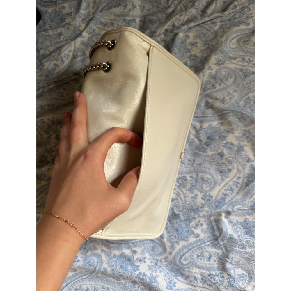 Calvin Klein White Chain Shoulder Crossbody Flap Bag NWT - Picture 8 of 10